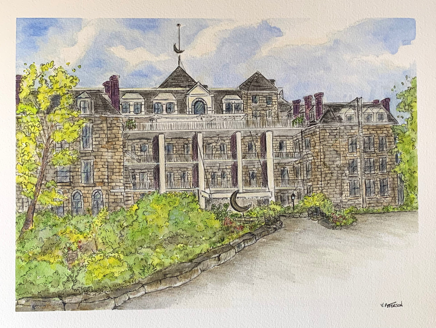 1886 Crescent Hotel Art Print