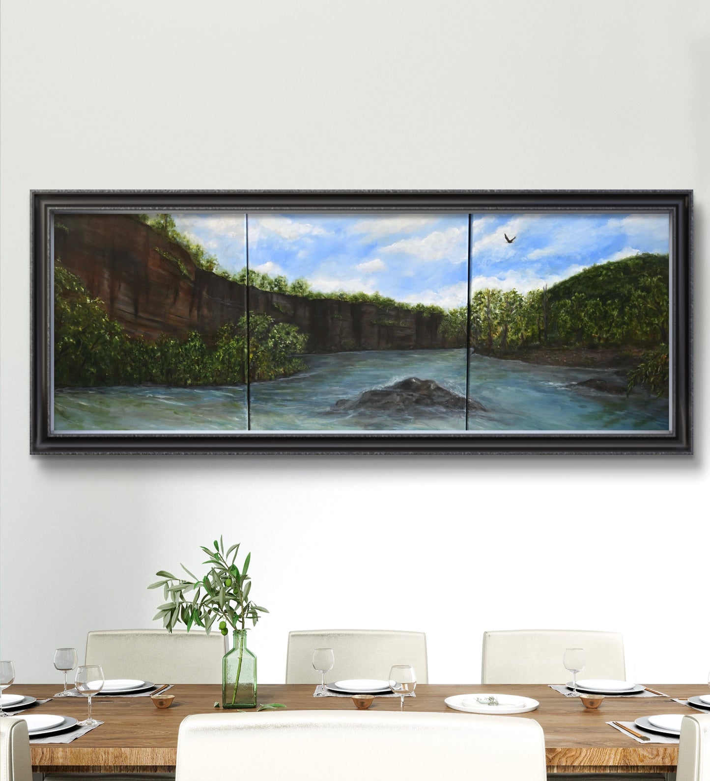 Original Acrylic Painting. Let the River Take it All Away. Buffalo National River