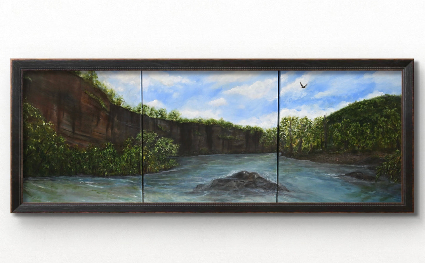 Original Acrylic Painting. Let the River Take it All Away. Buffalo National River